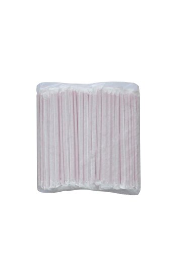 KURTSAN AMBALAJ Paper Wrapped Plastic Straws (200 Pcs)