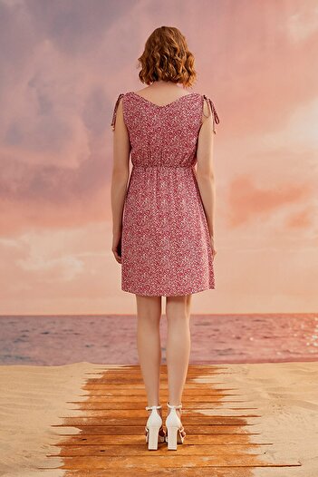 GİZZEY 20805 Model Women's Dress with Shoulder Detail