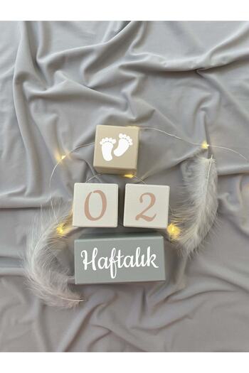BİANNE ATÖLYESİ Baby Memory Cube Set for Photo Shoot and Decoration Turkish