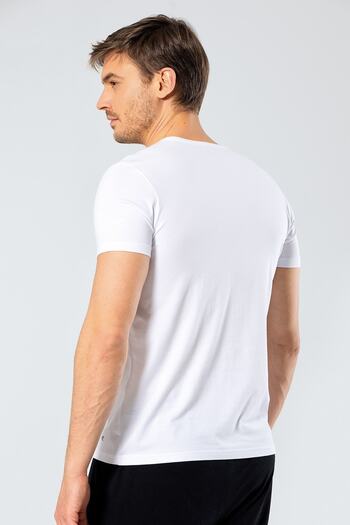 Cacharel V-Neck Men's T-shirt - 95% Cotton, 5% Lycra, Shortcut
