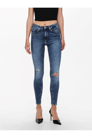 ONLY Women's Ripped Detailed Jeans Trousers 15241943 Onlpaola Hw Sk Dnm