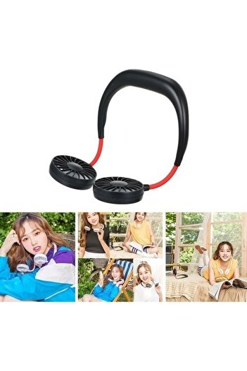 BYOZTEK Boyun Fanı Boyun Askılı Giyilebilir Kablosuz Şarjlı Taşınabilir Mini Fan Vantilatör