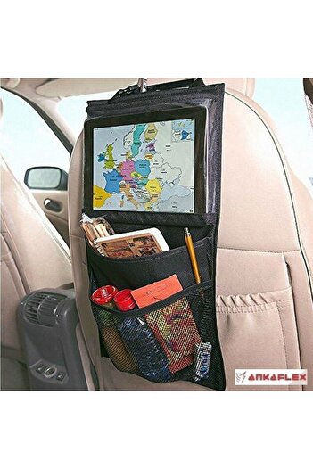 Ankaflex 2 Pieces Car Seat Back Tablet Phone Holder Car Seat Back Organizer Practical Storage Organizer