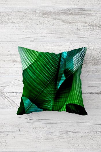 on the clouds Tropical Leaf Pattern One Side Printed Hidden Zipper Pillowcase Throw Pillow Sofa Pillow Case