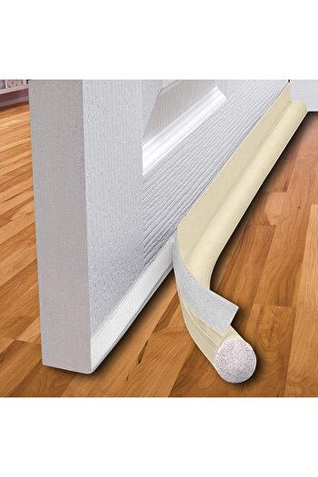Ankaflex 1 Piece Under Door Anti-Wind Sponge Door Pad Luxury Model 90 Cm Beige