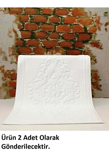 Özdilek 2 штуки Ornament Paspas, килимок для ніг (45x65) - білий