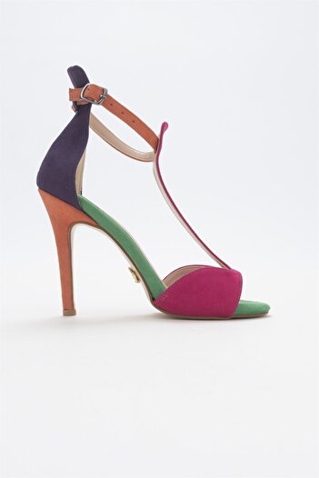 AYAKKABI PRENSİ More Colorful 10 cm Women's Classic Heeled Shoes