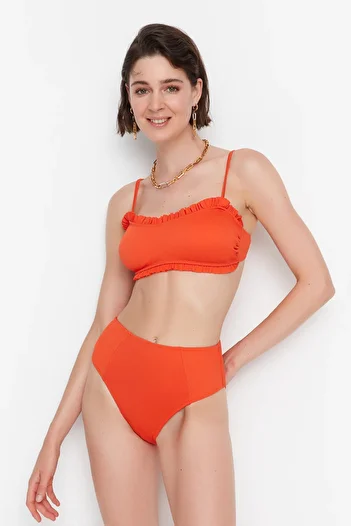 Trendyol Collection Piros magas derekú bikini alsó
TBESS22BA0012