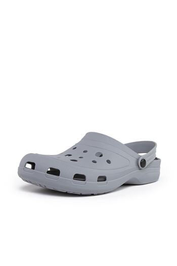 BUCKHEAD Copacabana Unisex Gray Black Orthopedic Sole Slippers-sandals