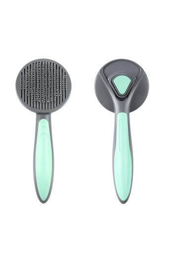 Kamardey Pet Cat Dog Automatic Cleaning Buttoned Hair Collector Comb Scratching Hair Comb Bristle Brush