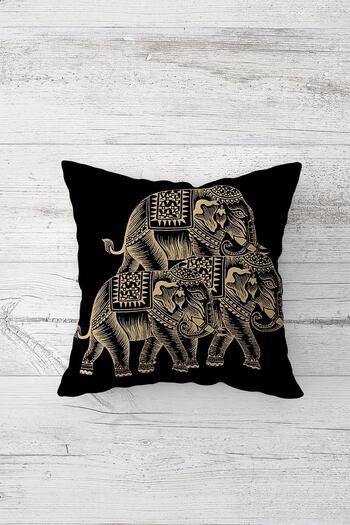 on the clouds Ethnic Elephant Pattern One Side Printed Hidden Zipper Pillowcase Throw Pillow Sofa Pillowcase