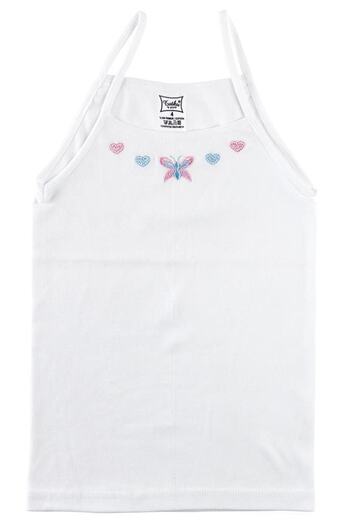 Tutku 6-Piece Cotton Girl's Rope Strap Embroidered Athlete Set