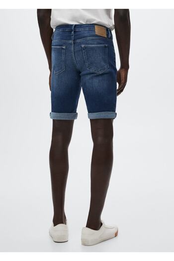 MANGO Man Slim Fit-Bermudashorts aus Denim