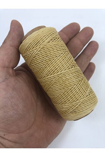 Hobigram Dark Cream Waxed Rope 10 Meters – Knitting Thread, Stylish Design, Women's Accessory – Knitting Thread – Knitting Thread