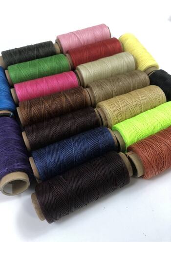 Hobigram Mixed Color Waxed Thread 20 Meters – Knitting Thread, Stylish Design, Women's Accessory – Knitting Thread