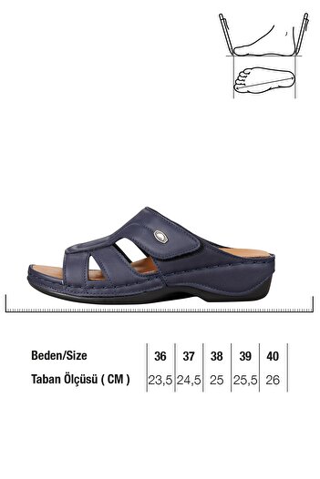 Paleng Gezer Genuine Leather Women's Slippers