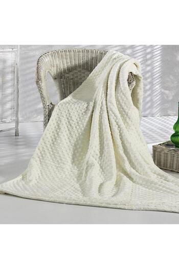 Merinos Pearl Bud Blanket - Single Bone