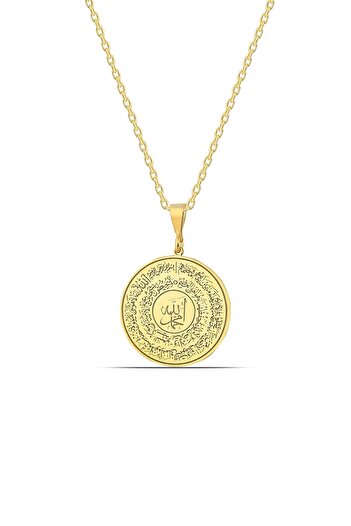 MySilvers Ayetel Kürsi Yazılı Gümüş Kolye