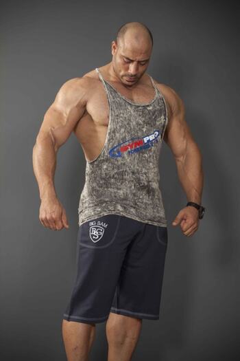 Big Sam Acid Washed Training Tank Top 2245