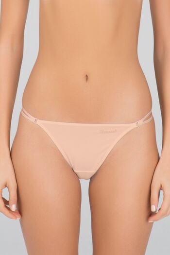Kom Women's Combed Lycra Compact Basictanga 2 Pack