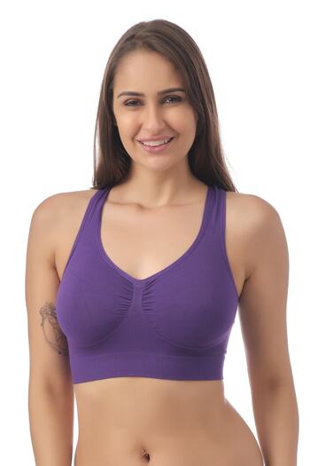 Doce Cravo Seamless Recovery Sports Bra11604001 Purple