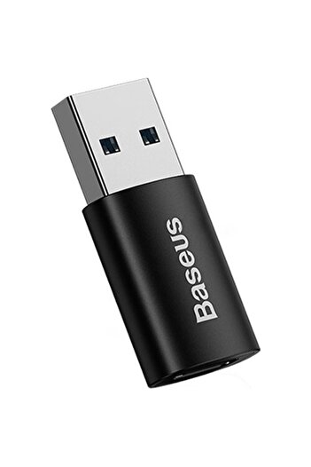 Baseus محول Ingenuity Mini OTG إلى USB 3.1 إلى Type-C باللون الأسود