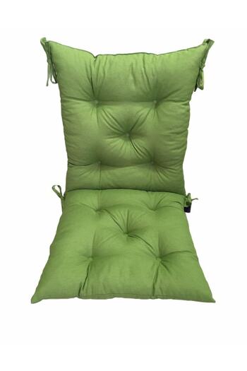 Bykutlay Home Collection Chair Cushion with Back, Grass Green Color