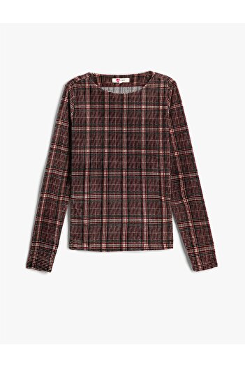 Koton Checkered T-Shirt