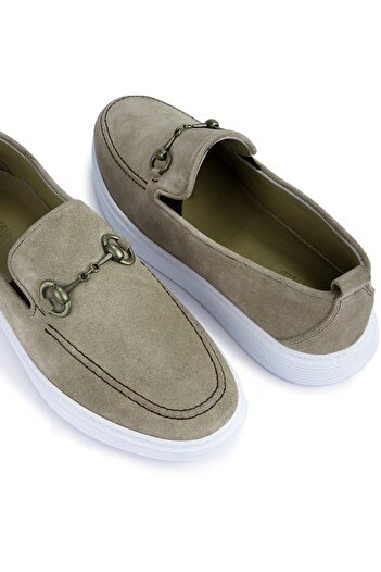 Ducavelli Ritzy Hakiki Deri Süet Erkek Günlük Ayakkabı, Loafer Ayakkabı