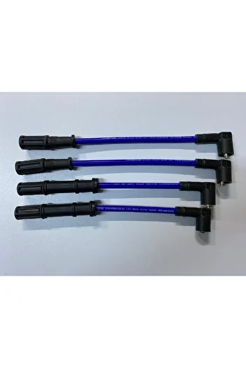 CHAMPION SPARK PLUG WIRE SET فيات لينيا 1.4 8 فولت 07> 350a1000 4cc 8.5 ملم كابل أداء سيليكون أزرق متوافق