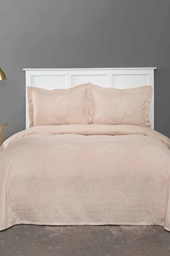 Karaca Home Amelie Beige Double Bedspread Set