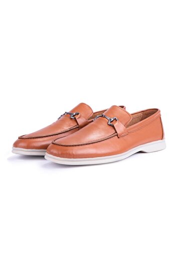 Ducavelli Voyant Γνήσιο Δέρμα Ανδρικά Παπούτσια Casual Loafer Shoes Tan