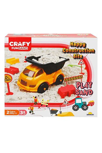 Sunman Crafy Dump Truck Play Sand Set 500 gr14 Pieces