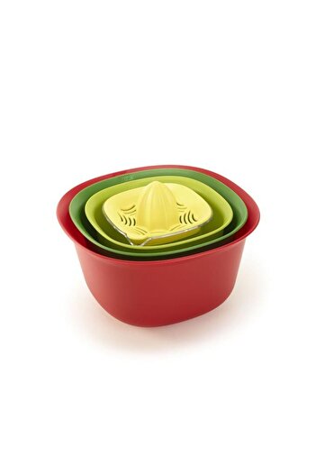 ultraform طقم وعاء خلط إنترو أحمر 5 قطع