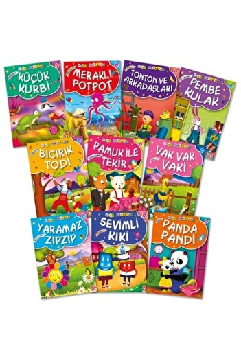 Timaş Yayınları Mini Masallar Seti 1 (10 Kitap) - Çocuk