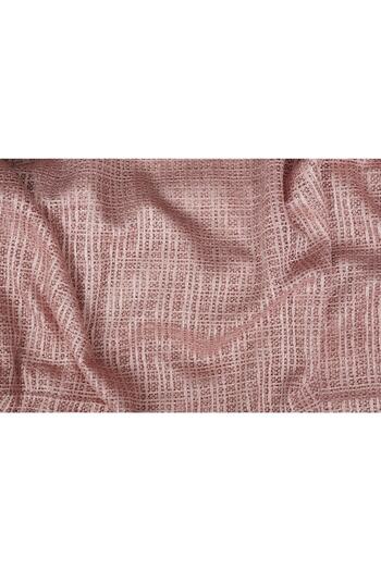 AKÇA TEKSTİL Narrow Skirt Dried Rose Color Single Wing Ready Planted Pleated Background Curtain 75*260 Cm