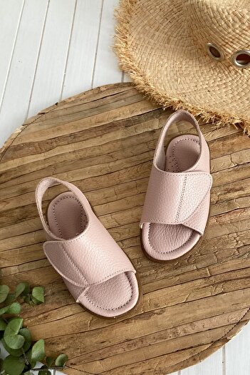 Li Puna Pink Genuine Leather Sandals with Non-Slip and Anatomical Sole