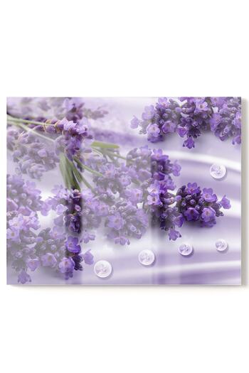 Olinpa Premium Kitchen Glass Stove Back Protector Countertop Built-In Back Protector 50X76Cm |   Flower