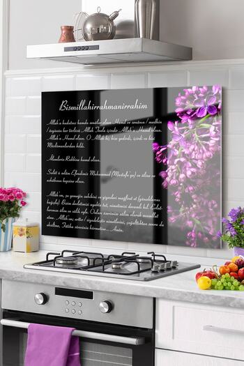 Olinpa Premium Kitchen Glass Stove Back Protector |   Abundance, Tableware, Ant Prayer