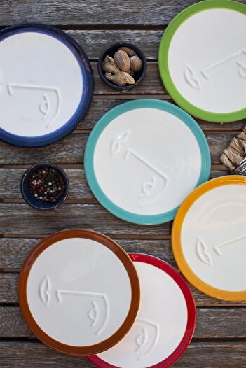 M'art Home 15 cm Wide Colorful 6-Piece Face Cake Set