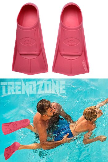 TRENDZONE زعانف قدم للسباحين في حوض السباحة والبحر - 5 ألوان مع حقيبة حمل