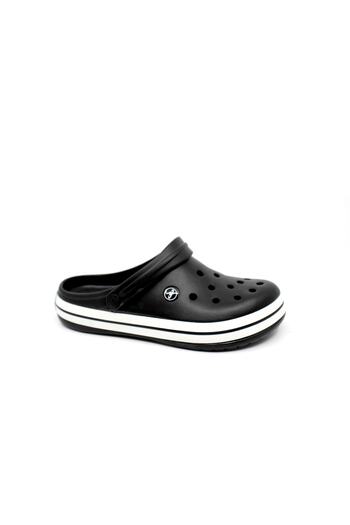 Akınal Bella Akınalbella 195 Black-white-black Big Foot Sabo Slippers