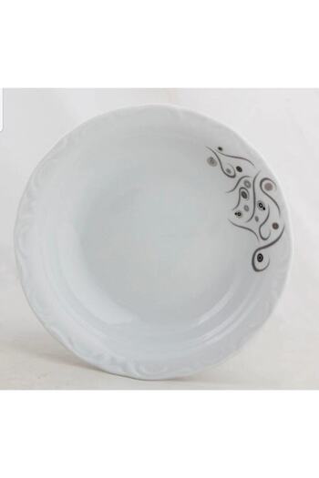 Porland 19cm Porcelain Pit Dinner Plate - Yakamoz 6 Pieces