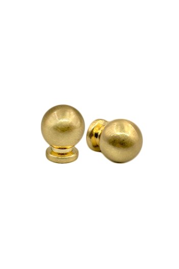 bablife Butoane mici, aurii mat, cu diametrul de 25 mm, mânere pentru mobilier dulap sertar