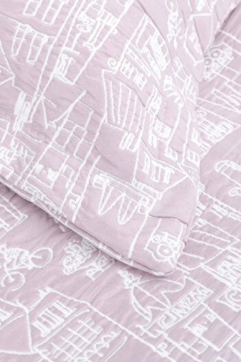 Karaca Home City, Bedspread Set, Single, Lilac
