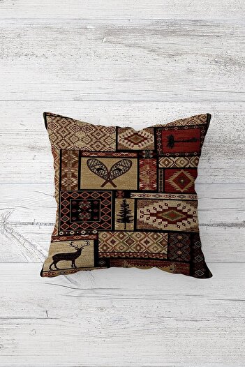 on the clouds Ethnic Patchwork Patterned One Side Print Hidden Zipper Pillowcase Throw Pillow Sofa Pillowcase