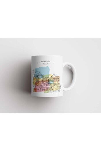 rakkun shop Istanbul Neighborhood Printed Mug Cup Mug