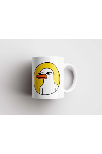 rakkun shop Duck Face Printed Mug