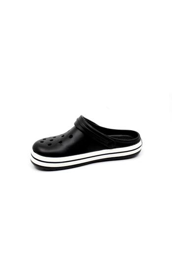 Akınal Bella Akınalbella 195 Black-white-black Big Foot Sabo Slippers