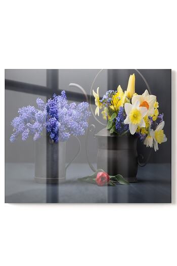 Olinpa Premium Kitchen Glass Stove Back Protector Countertop Built-In Back Protector 50X60Cm |   Flower